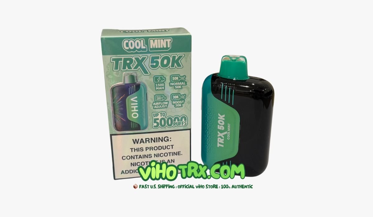 Cool Mint Viho TRX Vape 50K Puffs Real Shot