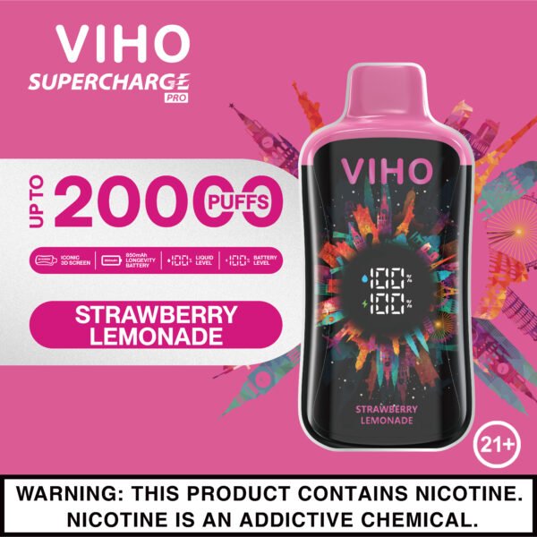 Strawberry Lemonade Viho Supercharge Pro