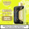 Viho TRX: 50K Puffs Banana Taffy Ice Flavor with Customizable Airflow