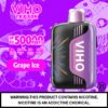 Viho TRX: 50K Puffs grape ice Flavor with Customizable Airflow