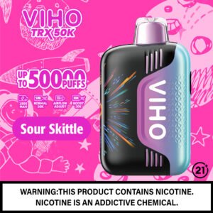 Viho TRX: 50K Puffs sour skittle Flavor with Customizable Airflow