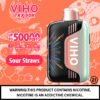 Viho TRX: 50K Puffs sour straws Flavor with Customizable Airflow