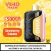 Viho TRX: 50K Puffs Strawberry Banana Flavor with Customizable Airflow