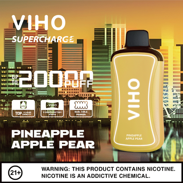 VIHO SUPERCHARGE PINEAPPLE APPLE-PEAR flavor
