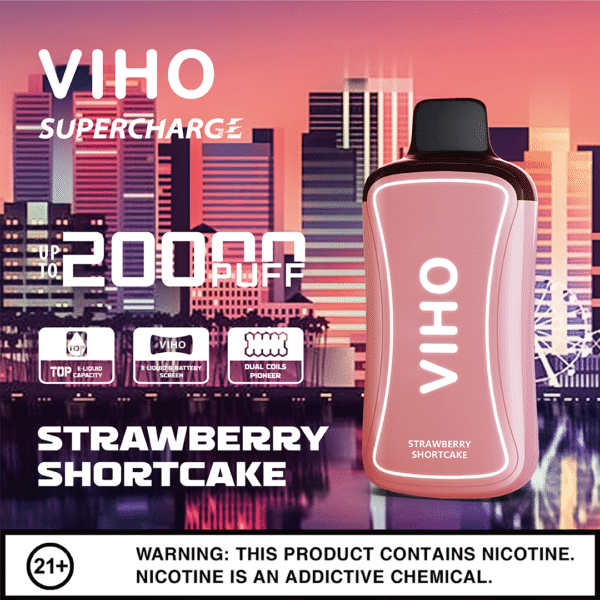 VIHO SUPERCHARGE STRAWBERRY SHORTCAKE Flavor