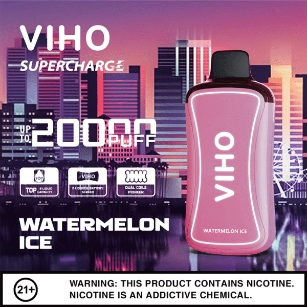 VIHO SUPERCHARGE WATERMELON ICE flavor