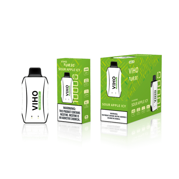 Sour Apple lcy Viho Turbo Vape 10K Puff