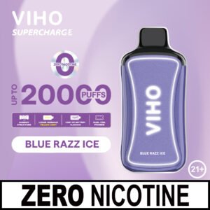 viho supercharger vape BLUE-RAZZ-ICE-0nicotine