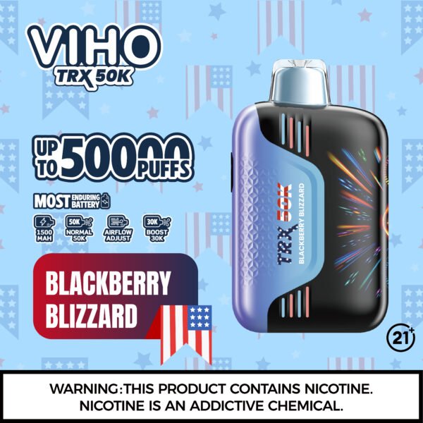 viho trx 50k limited edition blackberry blizzard flavor
