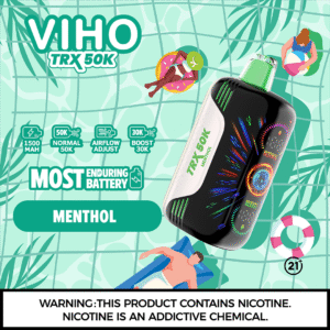 Menthol Flavor Viho Vape TRX 50K Puffs | Official Store