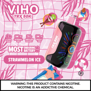 strawmelon ice flavor Miami Mint flavor Viho TRX vape 50K – official Viho vapes store