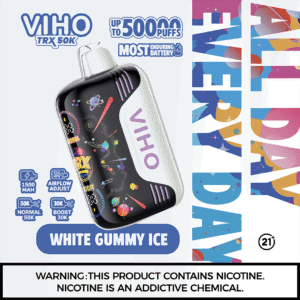white gummy ice Viho TRX 50K disposable vape – official Viho vapes store