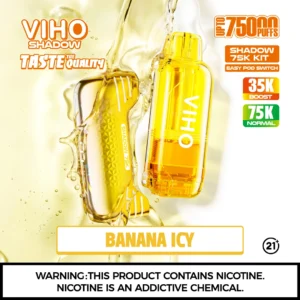 VIHO Shadow 75K Banana Icy Disposable Vape Kit