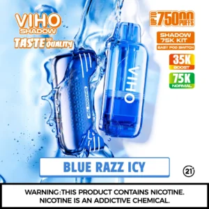 VIHO Shadow 75K Blue Razz Icy Disposable Vape Kit