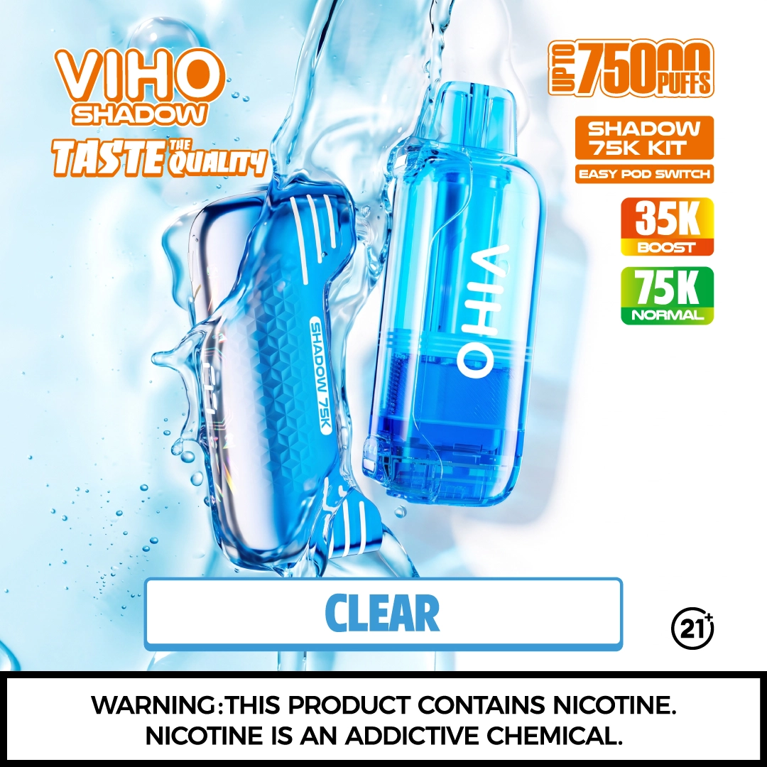 VIHO Shadow 75K Clear Disposable Vape Kit