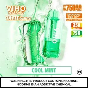 VIHO Shadow 75K Cool Mint Disposable Vape Kit