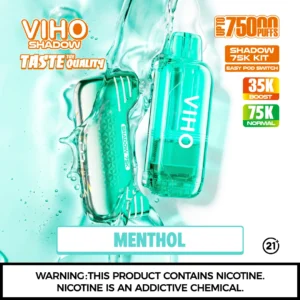 VIHO Shadow 75K Menthol Disposable Vape Kit