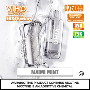 VIHO Shadow 75K Miami Mint Disposable Vape Kit