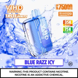 Viho Shadow 75k Disposable Kit blue razz icy flavor
